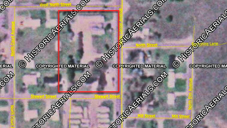 The Cedars Motel and Cabins (Malcoms Motel) - 1981 Aerial (newer photo)